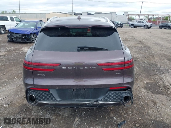 2023 Genesis GV70 2.5T with VIN KMUMADTB1PU079293, listed as a IAAI auction lot 42263714 with 20,323 mi miles and . Bid and sale history available at DreamBid. Image 16.