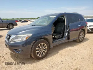 2016 Nissan Pathfinder S with VIN 5N1AR2MN9GC664720, listed as a Copart auction lot 59955335 with 132,439 mi miles and Salvage title. Bid and sale history available at DreamBid. Image 1.