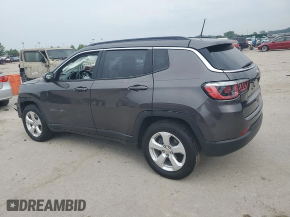 2019 Jeep Compass Latitude with VIN 3C4NJCBB8KT855148, listed as a Copart auction lot 60451975 with 60,033 mi miles and Salvage title. Bid and sale history available at DreamBid. Image 2.