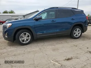 2021 GMC Terrain SLE z VIN 3GKALMEV7ML382158, wystawiony jako Copart lot #55487985 z przebiegiem 55 009 mil mil oraz Szkoda całkowita • Salvage title. Historia ofert i sprzedaży dostępna na DreamBid. Obrazek 1.
