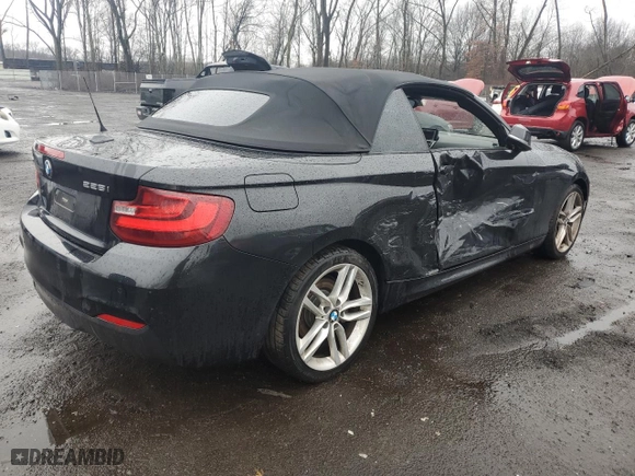 2015 BMW 2 Series 228i xDrive with VIN WBA1K7C55FV473349, listed as a Copart auction lot 49369525 with 174,716 mi miles and Salvage Title. Bid and sale history available at carsss.com. Image 3.
