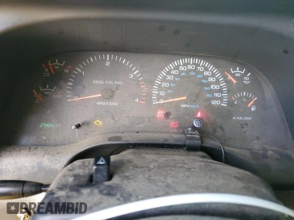 2001 Dodge Ram 2500 with VIN 1B7KF23621J511711, listed as a Copart auction lot 80985474 with 290,639 mi miles and Salvage Title. Bid and sale history available at carsss.com. Image 9.