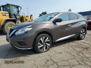 2016 Nissan Murano SL z VIN 5N1AZ2MH9GN138764, wystawiony jako Copart lot #59208385 z przebiegiem 135 257 mil mil oraz Tytuł czysty. Historia ofert i sprzedaży dostępna na DreamBid. Obrazek 1.