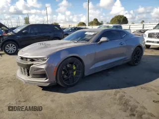 2021 Chevrolet Camaro 1SS with VIN 1G1FF1R7XM0102340, listed as a Copart auction lot 44996285 with 39,177 mi miles and Salvage Title. Bid and sale history available at carsss.com. Image 1.