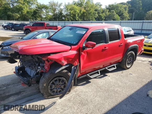 2022 Nissan Frontier S with VIN 1N6ED1EKXNN608884, listed as a Copart auction lot 67352904 with 11,132 mi miles and Salvage Title. Bid and sale history available at carsss.com. Image 1.