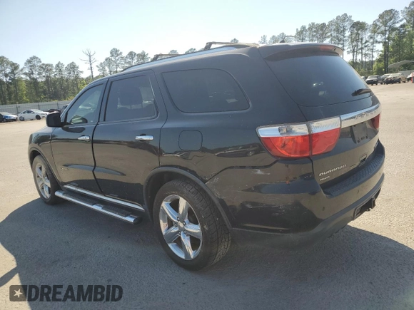 2012 Dodge Durango Citadel with VIN 1C4RDJEG3CC301467, listed as a Copart auction lot 52531575 with 270,719 mi miles and Salvage title. Bid and sale history available at DreamBid. Image 2.