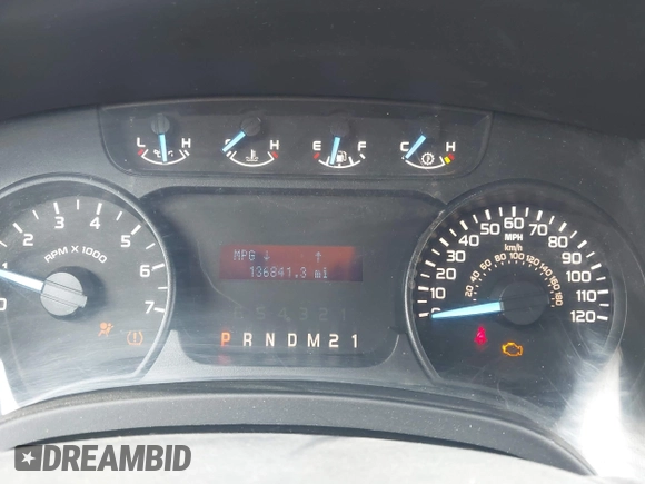 2012 Ford F-150 XL with VIN 1FTFX1ET4CKD54563, listed as a IAAI auction lot 42076205 with 136,841 mi miles and . Bid and sale history available at carsss.com. Image 7.
