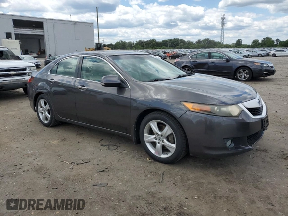 2009 Acura TSX with VIN JH4CU26629C024576, listed as a Copart auction lot 58189645 with 177,597 mi miles and Salvage title. Bid and sale history available at DreamBid. Image 4.