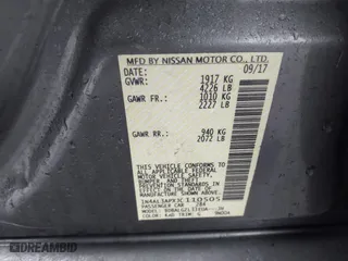 2018 Nissan Altima 2.5 SL with VIN 1N4AL3APXJC110505, listed as a IAAI auction lot 41586879 with 125,492 mi miles. Bid and sale history available at carsss.com. Image 6.