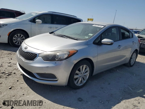 2014 Kia Forte LX with VIN KNAFX4A67E5241741, listed as a Copart auction lot 48578745 with 107,668 mi miles and Clean Title. Bid and sale history available at carsss.com. Image 1.