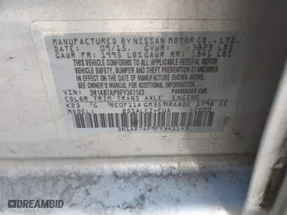 2015 Nissan Sentra S with VIN 3N1AB7AP9FY341143, listed as a IAAI auction lot 40657393 with 134,986 mi miles. Bid and sale history available at carsss.com. Image 9.