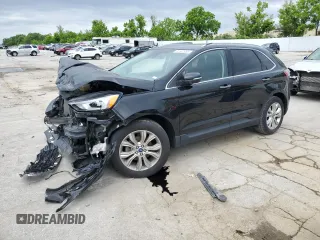 2020 Ford Edge Titanium with VIN 2FMPK3K93LBB56277, listed as a Copart auction lot 57502985 with 80,352 mi miles and Salvage title. Bid and sale history available at DreamBid. Image 1.