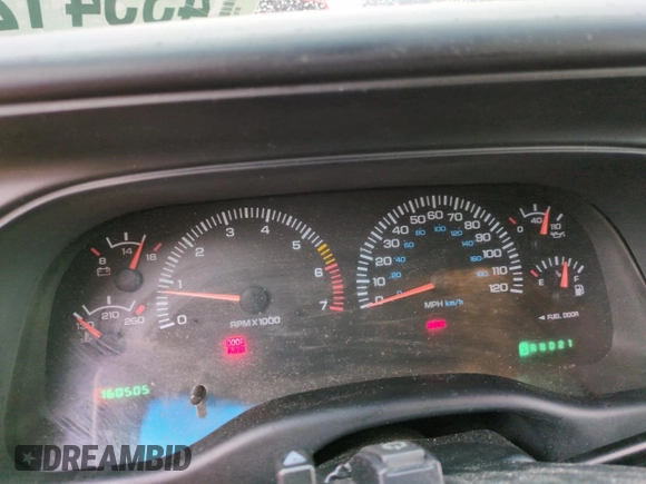 2000 Dodge Dakota Sport with VIN 1B7GG2AN1YS698330, listed as a Copart auction lot 43541235 with 160,505 mi miles and Salvage Title. Bid and sale history available at carsss.com. Image 9.