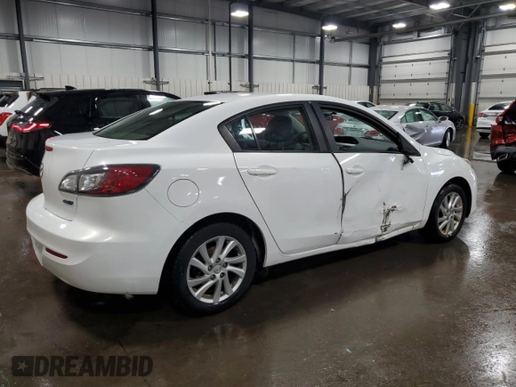 2012 Mazda 3 i Touring with VIN JM1BL1V75C1625651, listed as a Copart auction lot 54783015 with 179,696 mi miles and Salvage title. Bid and sale history available at DreamBid. Image 3.