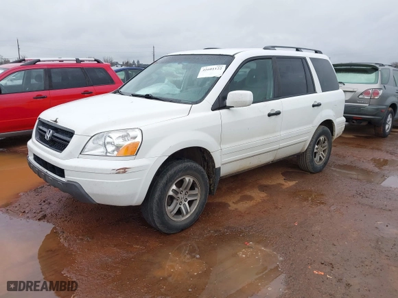 2003 Honda Pilot EX with VIN 2HKYF18583H604491, listed as a IAAI auction lot 41601122 with 342,504 mi miles. Bid and sale history available at carsss.com. Image 2.
