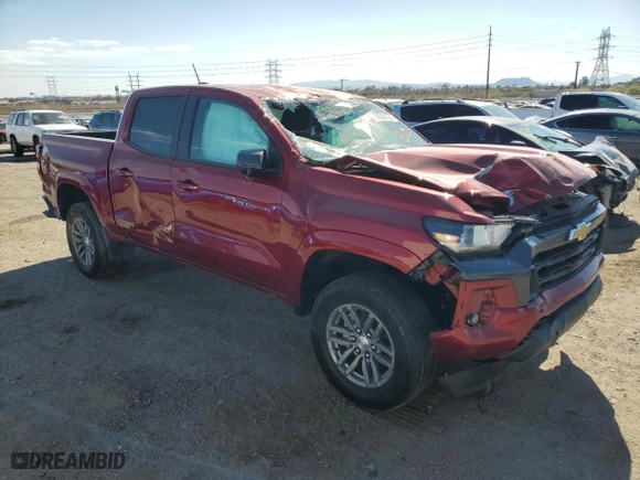 2023 Chevrolet Colorado 2WD LT with VIN 1GCPSCEK7P1199279, listed as a Copart auction lot 50560155 with 25,320 mi miles and Salvage Title. Bid and sale history available at carsss.com. Image 4.