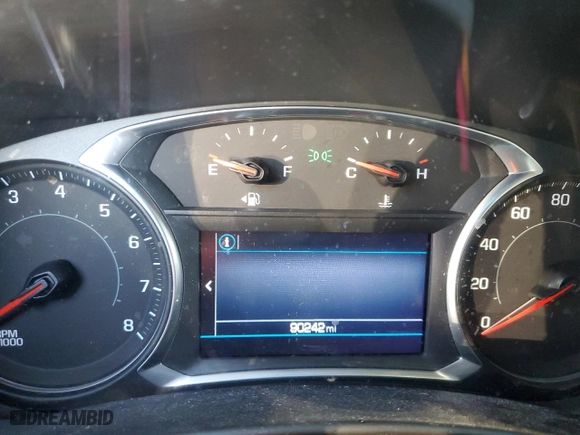2020 Chevrolet Equinox LT with VIN 2GNAXKEV0L6241477, listed as a Copart auction lot 47590645 with 90,242 mi miles and Salvage Title. Bid and sale history available at carsss.com. Image 9.
