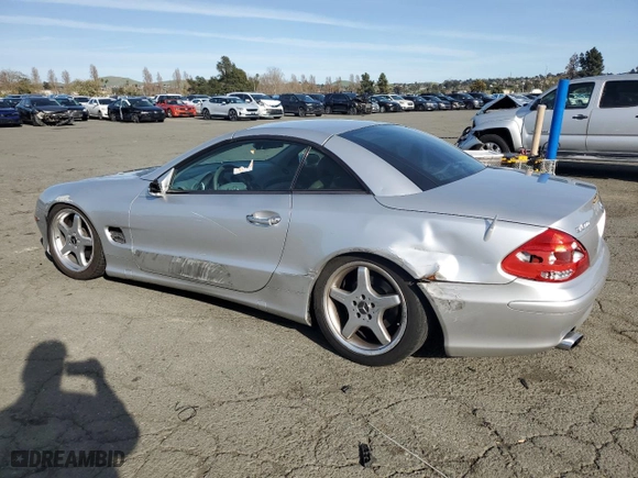 2003 Mercedes-Benz SL-Class with VIN WDBSK75F63F058963, listed as a Copart auction lot 49897845 with NaN miles and Salvage Title. Bid and sale history available at carsss.com. Image 2.