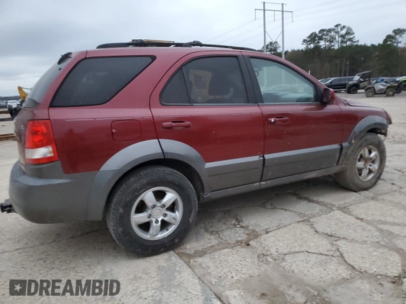 2006 Kia Sorento LX with VIN KNDJD733165550228, listed as a Copart auction lot 87581895 with 189,561 mi miles and Salvage Title. Bid and sale history available at DreamBid. Image 3.