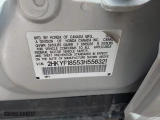 2003 Honda Pilot EX with VIN 2HKYF18553H556321, listed as a IAAI auction lot 41840056 with 110,352 mi miles. Bid and sale history available at carsss.com. Image 9.