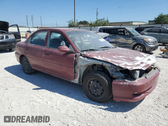 2001 Kia Sephia z VIN KNAFB121115074609, wystawiony jako Copart lot #72346144 z przebiegiem 88 400 mil mil oraz Czysty tytuł • Clean title. Historia ofert i sprzedaży dostępna na DreamBid. Obrazek 4.