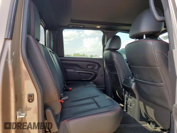 2021 Nissan Titan Pro-4X with VIN 1N6AA1EDXMN523826, listed as a Copart auction lot 61851765 with 85,783 mi miles and Salvage title. Bid and sale history available at DreamBid. Image 10.