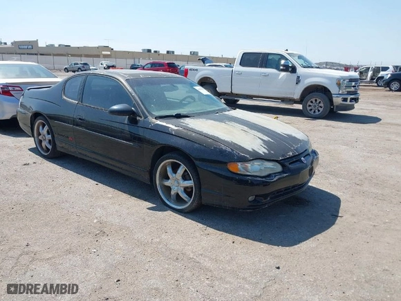 2000 Chevrolet Monte Carlo SS with VIN 2G1WX12K2Y9243166, listed as a IAAI auction lot 41826995 with 1 mi miles. Bid and sale history available at carsss.com. Image 1.