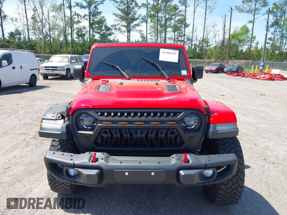 2020 Jeep Wrangler Unlimited Rubicon with VIN 1C4HJXFG9LW106607, listed as a IAAI auction lot 41908295 with 71,083 mi miles and . Bid and sale history available at DreamBid. Image 12.