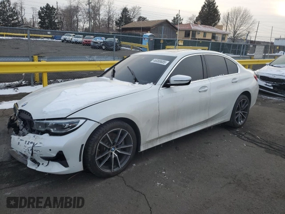 2019 BMW 3 Series 330i xDrive with VIN WBA5R7C59KAJ81119, listed as a Copart auction lot 46088685 with 54,045 mi miles and Salvage Title. Bid and sale history available at carsss.com. Image 1.