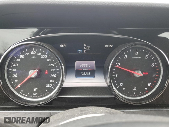 2017 Mercedes-Benz E-Class E 300 Luxury with VIN WDDZF4JB5HA093672, listed as a Copart auction lot 53353285 with 102,293 mi miles and Salvage Title. Bid and sale history available at carsss.com. Image 9.