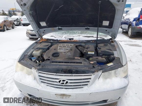 2006 Hyundai Azera SE with VIN KMHFC46F46A093575, listed as a IAAI auction lot 41259753 with 164,453 mi miles and . Bid and sale history available at DreamBid. Image 10.