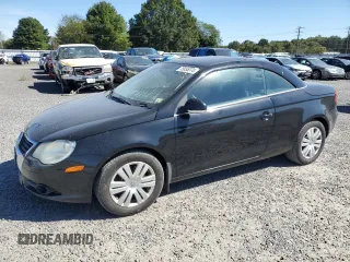 2008 Volkswagen Eos Turbo with VIN WVWAA71F18V049221, listed as a Copart auction lot 75855374 with 157,657 mi miles and Salvage Title. Bid and sale history available at DreamBid. Image 1.