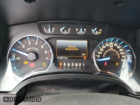2011 Ford F-150 XL with VIN 1FTFW1EF2BFA54198, listed as a Copart auction lot 61157805 with 121,657 mi miles and Salvage title. Bid and sale history available at DreamBid. Image 9.