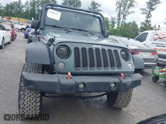 2015 Jeep Wrangler Unlimited Sport with VIN 1C4HJWDG1FL635620, listed as a IAAI auction lot 42396137 with 87,352 mi miles and . Bid and sale history available at DreamBid. Image 12.