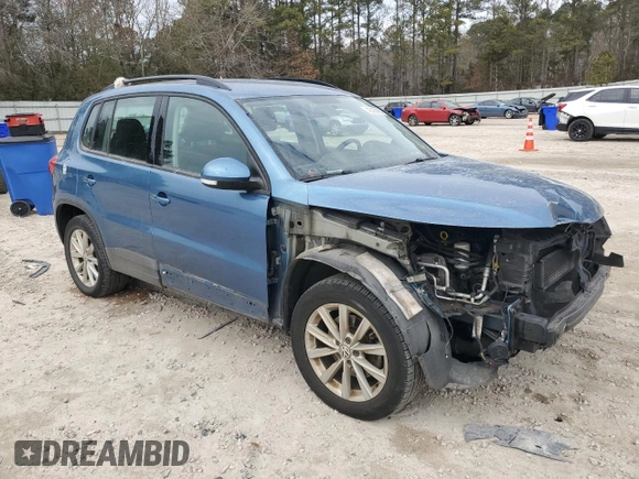 2017 Volkswagen Tiguan S with VIN WVGBV7AX2HK046312, listed as a Copart auction lot 42393295 with 94,814 mi miles and Salvage Title. Bid and sale history available at DreamBid. Image 4.