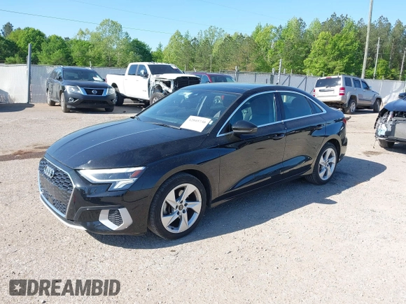 2023 Audi A3 Premium z VIN WAUAUDGY1PA070894, wystawiony jako IAAI lot #42045730 z przebiegiem 52 397 mil mil oraz . Historia ofert i sprzedaży dostępna na DreamBid. Obrazek 17.