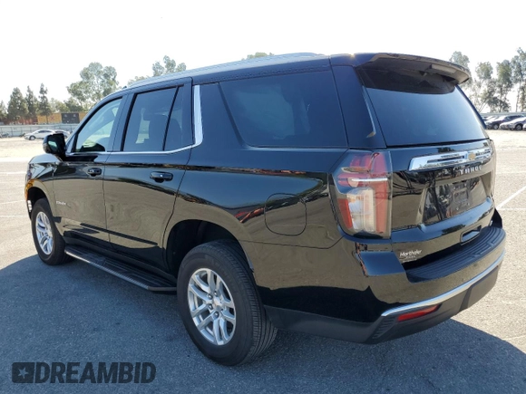 2023 Chevrolet Tahoe LT with VIN 1GNSKNKD5PR262044, listed as a Copart auction lot 63127975 with 34,333 mi miles and Salvage title. Bid and sale history available at DreamBid. Image 2.