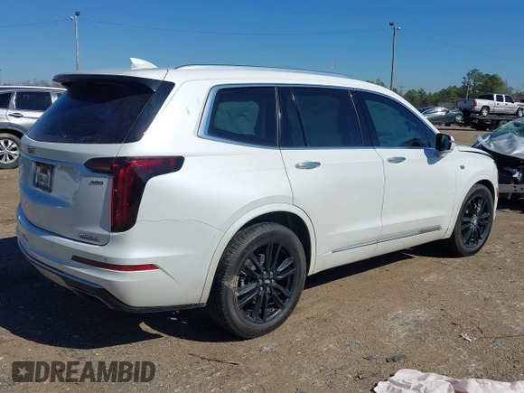 2022 Cadillac XT6 Premium Luxury with VIN 1GYKPCRS2NZ177625, listed as a IAAI auction lot 41646155 with 94,694 mi miles and . Bid and sale history available at DreamBid. Image 4.