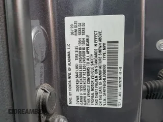 2020 Honda Pilot EX z VIN 5FNYF6H34LB068990, wystawiony jako Copart lot #51926445 z przebiegiem 43 918 mil mil oraz Szkoda całkowita • Salvage title. Historia ofert i sprzedaży dostępna na DreamBid. Obrazek 14.