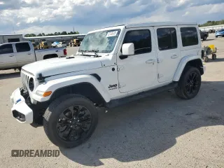 2022 Jeep Wrangler Unlimited Sahara z VIN 1C4HJXEN2NW124708, wystawiony jako Copart lot #52436985 z przebiegiem Nie podano mil oraz Czysty tytuł • Clean title. Historia ofert i sprzedaży dostępna na DreamBid. Obrazek 1.