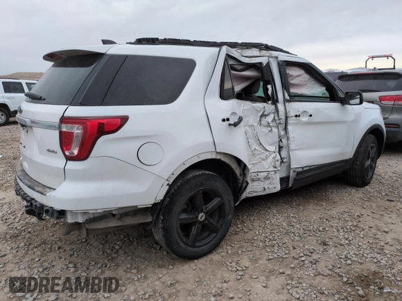 2018 Ford Explorer with VIN 1FM5K8B86JGB89369, listed as a Copart auction lot 42862245 with 85,702 mi miles and Salvage title. Bid and sale history available at DreamBid. Image 3.