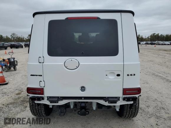 2024 Mercedes-Benz G 63 AMG with VIN W1NYC7HJ7RX507748, listed as a Copart auction lot 84663444 with 87 mi miles and Salvage Title. Bid and sale history available at DreamBid. Image 6.