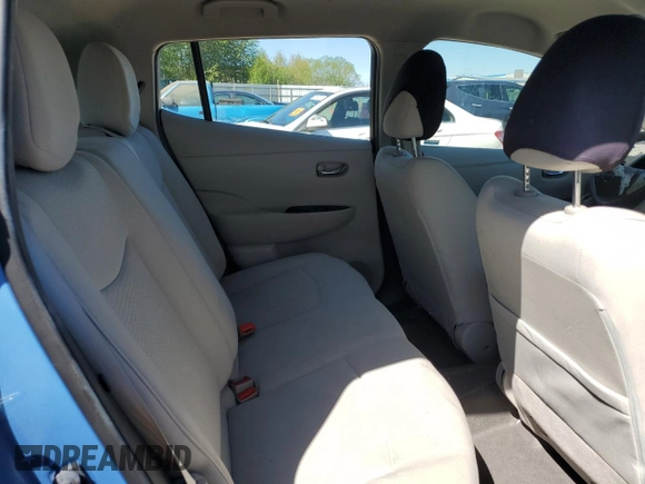2011 Nissan LEAF SL-e with VIN JN1AZ0CPXBT009490, listed as a Copart auction lot 55846965 with 52,319 mi miles and Salvage Title. Bid and sale history available at DreamBid. Image 11.