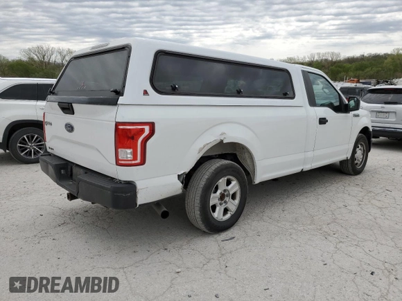 2016 Ford F-150 XL with VIN 1FTMF1CP0GKD10534, listed as a Copart auction lot 50869025 with 307,869 mi miles and Salvage Title. Bid and sale history available at carsss.com. Image 3.