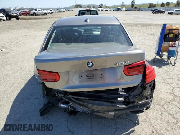 2016 BMW 3 Series 320i with VIN WBA8E1G51GNT36262, listed as a Copart auction lot 52384915 with 132,537 mi miles and Clean Title. Bid and sale history available at carsss.com. Image 6.