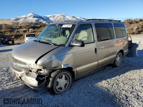 2002 Chevrolet Astro with VIN 1GNDM19X42B136240, listed as a Copart auction lot 87724935 with 195,652 mi miles and Salvage Title. Bid and sale history available at carsss.com. Image 1.