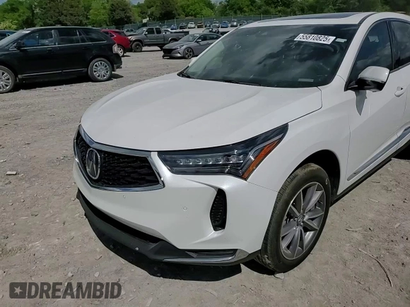 2024 Acura RDX Technology with VIN 5J8TC2H52RL007013, listed as a Copart auction lot 55810825 with 33,050 mi miles and Salvage title. Bid and sale history available at DreamBid. Image 14.