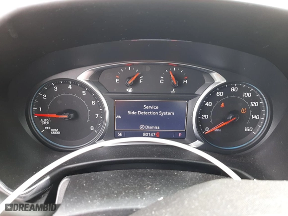 2020 Chevrolet Equinox LT with VIN 2GNAXVEX6L6218093, listed as a Copart auction lot 45408515 with 80,147 mi miles and Salvage Title. Bid and sale history available at carsss.com. Image 9.
