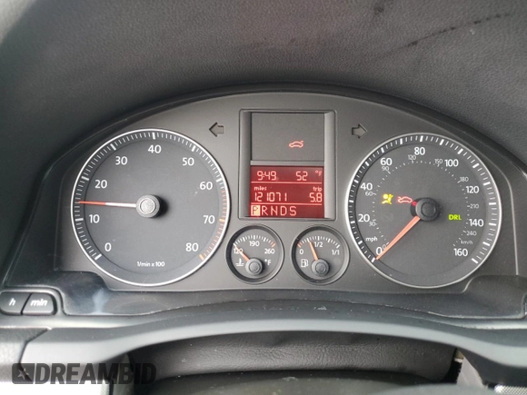 2008 Volkswagen Jetta SE with VIN 3VWRZ71K78M073068, listed as a Copart auction lot 47866115 with 121,071 mi miles and Salvage title. Bid and sale history available at DreamBid. Image 9.