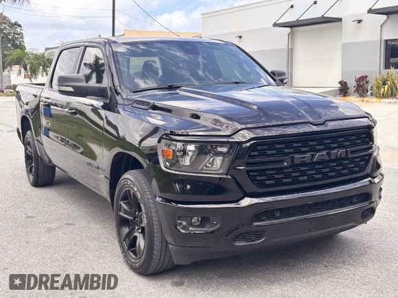 2022 Ram 1500 Big Horn with VIN 1C6RRFFG6NN283316, listed as a Copart auction lot 53666025 with 40,958 mi miles and Salvage Title. Bid and sale history available at carsss.com. Image 1.